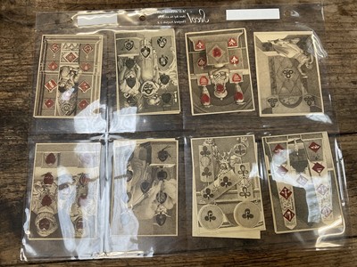 Lot 907 - Rare complete set of 52 Rudolph Ackermann transformation playing cards, circa 1819