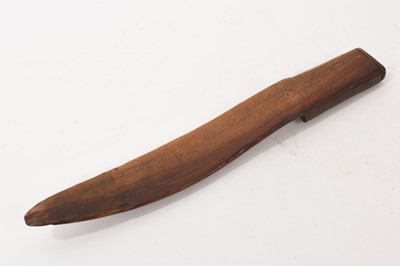 Lot 992 - 18th century fruitwood knitting sheath