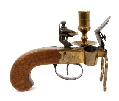 Lot 991 - George III style tinder lighter