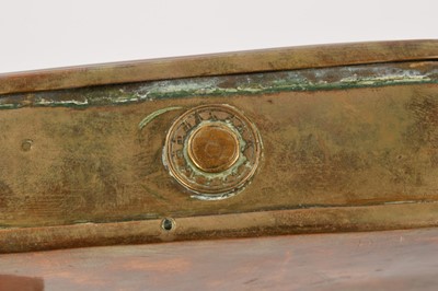 Lot 984 - George III sheet brass tinder box. Ex. Bonhams, The Caspall Collection, 1st October 2014, lot 12.