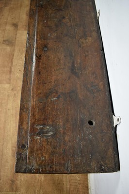 Lot 1533 - 17th century style oak and fruitwood mural cupboard