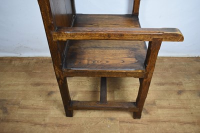 Lot 1537 - Mediaeval revival oak throne chair