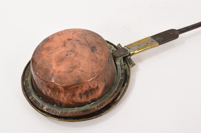 Lot 989 - Brass and copper chestnut roaster Ex. Bonhams, The Caspall Collection, 1st October 2014, lot 117.