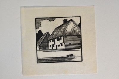 Lot 152 - Bertram Buchanan (b. 1881) collection of woodcut prints, unframed