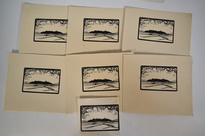 Lot 152 - Bertram Buchanan (b. 1881) collection of woodcut prints, unframed