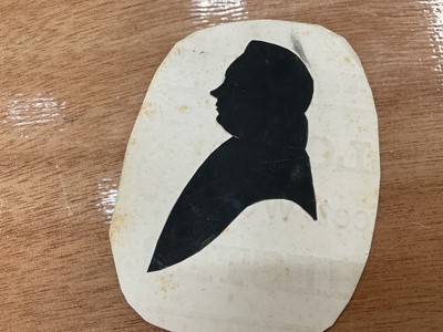 Lot 1510 - Group of 19th century silhouette portraits and similar