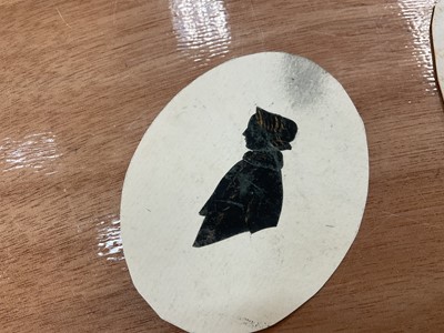 Lot 1510 - Group of 19th century silhouette portraits and similar