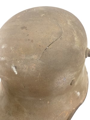 Lot 833 - Imperial German 1915 Pattern steel helmet, no liner