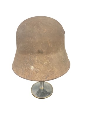 Lot 833 - Imperial German 1915 Pattern steel helmet, no liner