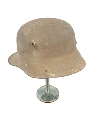 Lot 833 - Imperial German 1915 Pattern steel helmet, no liner
