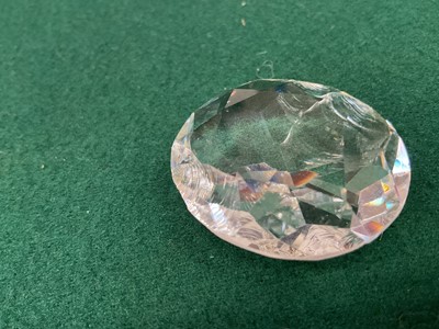 Lot 964 - Victorian glass model of the Koh-I-Noor diamond