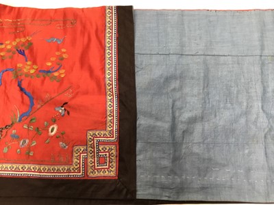 Lot 2059 - Chinese embroidered silk altar cloth