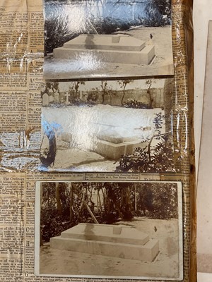 Lot 938 - Fascinating album containing letters, cuttings and ephemera, including letters from, and drafts of letters to James Stuart, the Old Pretender, and his wife Clementina in correspondence with the...
