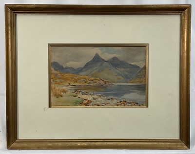Lot 9 - Alister Macdonald, watercolour, Loch Nevis, signed and dated, 16cm x 25cm,and another by the same hand
