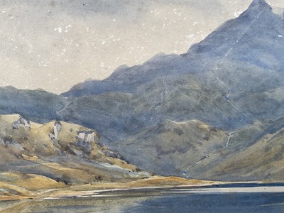 Lot 9 - Alister Macdonald, watercolour, Loch Nevis, signed and dated, 16cm x 25cm,and another by the same hand