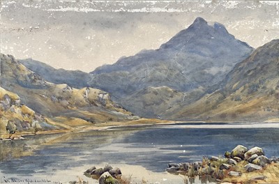 Lot 9 - Alister Macdonald, watercolour, Loch Nevis, signed and dated, 16cm x 25cm,and another by the same hand