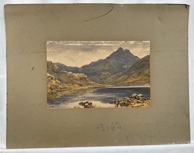 Lot 9 - Alister Macdonald, watercolour, Loch Nevis, signed and dated, 16cm x 25cm,and another by the same hand