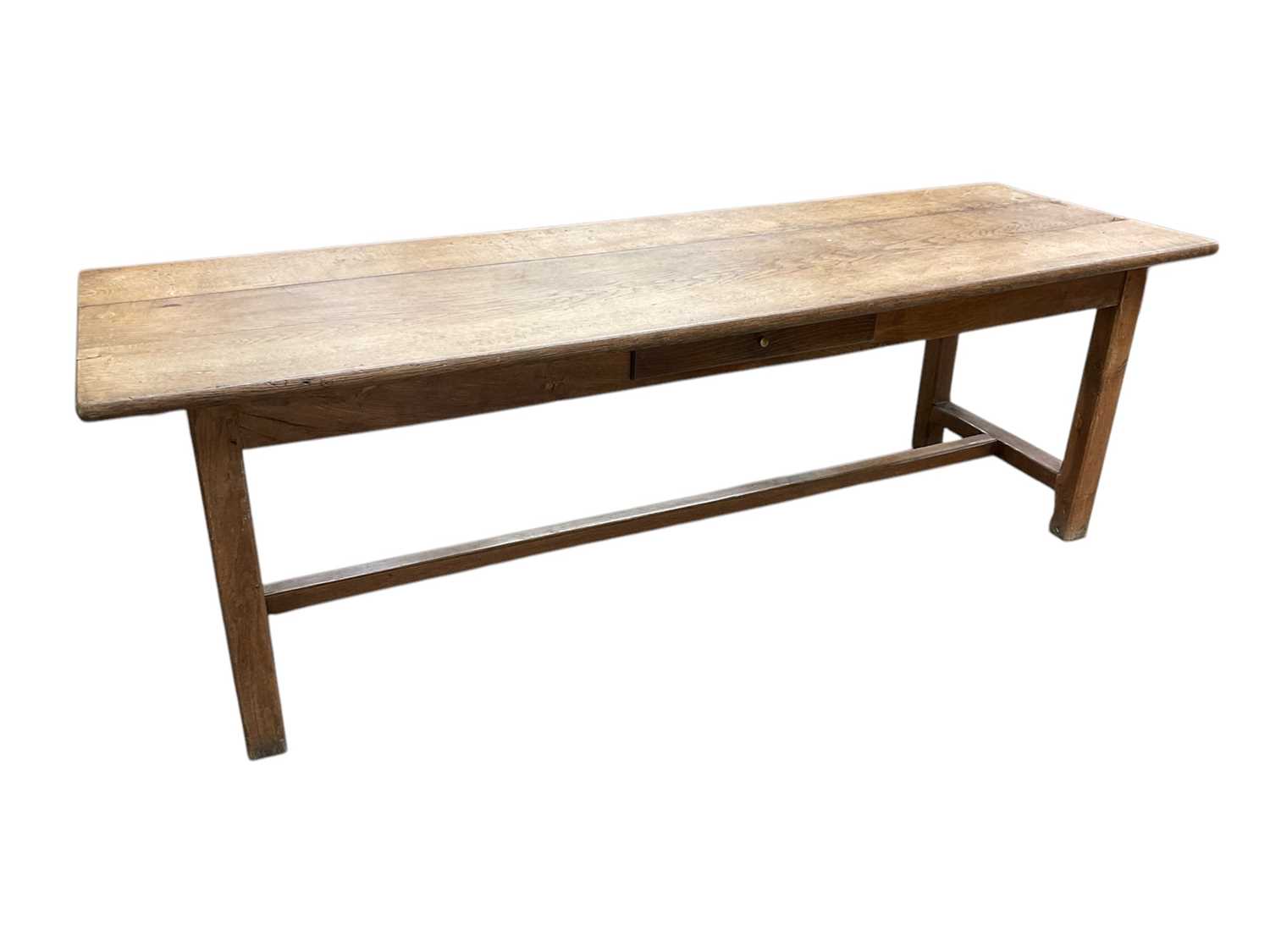 Lot 1606 - 19th French oak farmhouse table