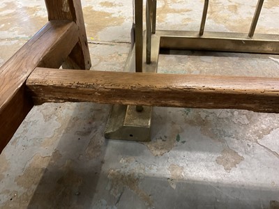 Lot 1606 - 19th French oak farmhouse table