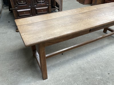 Lot 1606 - 19th French oak farmhouse table