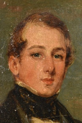 Lot 1441 - Margaret Sarah Carpenter (1793-1872) oil on panel - A portrait of Mr. Charles Foster, signed, inscribed and dated 1847, 25cm x 20cm, unframed