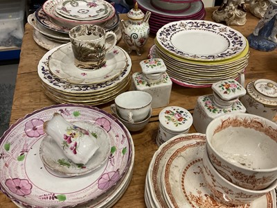 Lot 21 - Copeland Spode hunting pattern tea set, together with other sporting and antique china