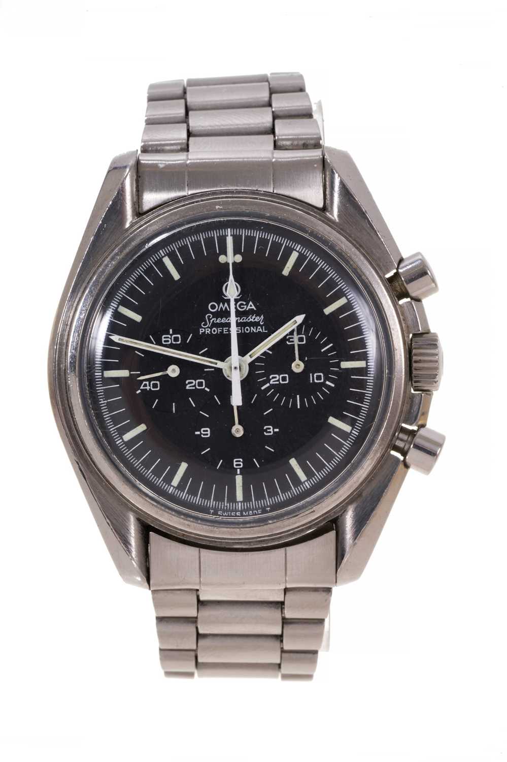 Lot 701 - Omega Speedmaster Professional stainless steel wristwatch 'The First Watch Worn on The Moon'