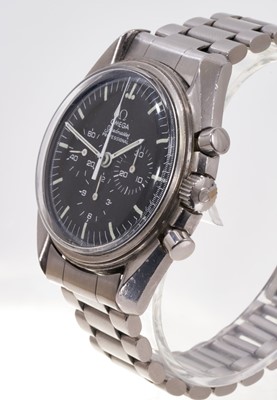 Lot 701 - Omega Speedmaster Professional stainless steel wristwatch 'The First Watch Worn on The Moon'