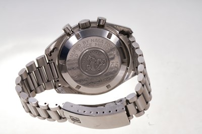 Lot 701 - Omega Speedmaster Professional stainless steel wristwatch 'The First Watch Worn on The Moon'