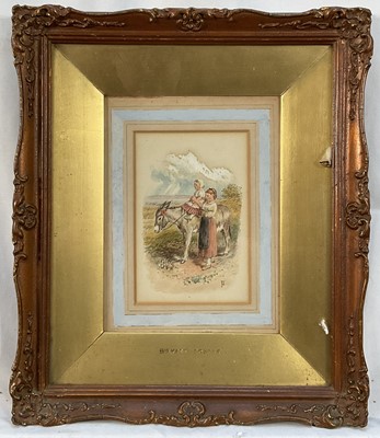 Lot 13 - After Myles Birkett Foster (1825 - 1899) pair of watercolours of women with cattle