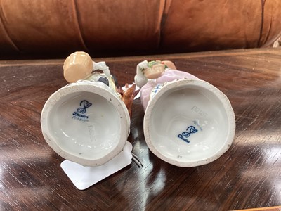Lot 5081 - Pair of Dresden porcelain figures