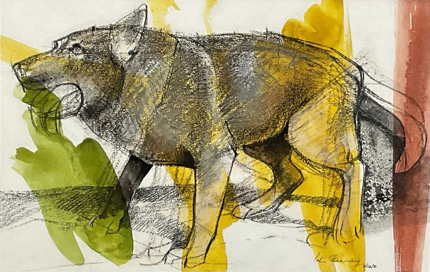 Lot 19 - Peter Thursby (1930-2011) three signed and dated pen and watercolour studies
