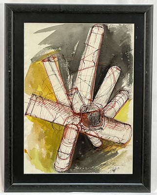 Lot 19 - Peter Thursby (1930-2011) three signed and dated pen and watercolour studies