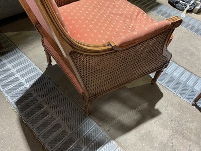 Lot 13 - Good quality bergere armchair by Wesley Barrell