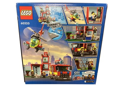 Lot 2026 - Lego City Fire Station Set, boxed 60320 & Fire Command Unit, boxed 60282 (2)