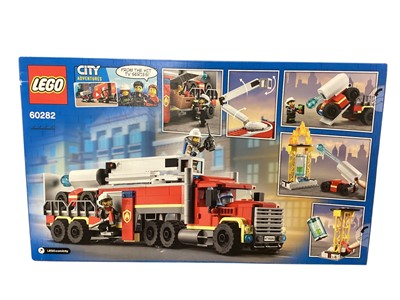 Lot 2026 - Lego City Fire Station Set, boxed 60320 & Fire Command Unit, boxed 60282 (2)