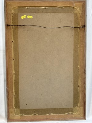 Lot 24 - Lucette de la Fougere RBA, ROI, 1921-2010. Impasto oil on board study, c.1970. Still life of a vase of flowers, signed lower left. Mounted and framed. 43.5 x 24.5cm excluding frame