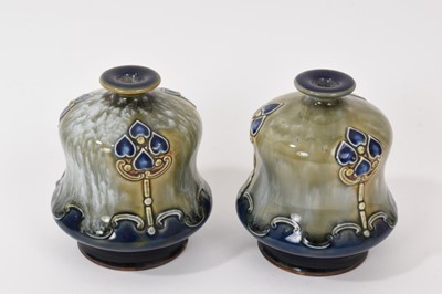 Lot 89 - Doulton lidded tobacco jar, together with five small Doulton pieces