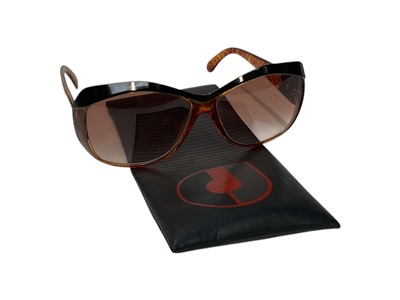 Lot 2135 - Gucci pink lens sunglasses GG1653 in Gucci hard case plus Charles Jordan sunglasses.