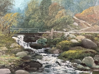 Lot 39 - Richard Allam (active 1875-90) pair of oils on canvas, coastal and river landscapes, signed, 34 x 52cm, framed