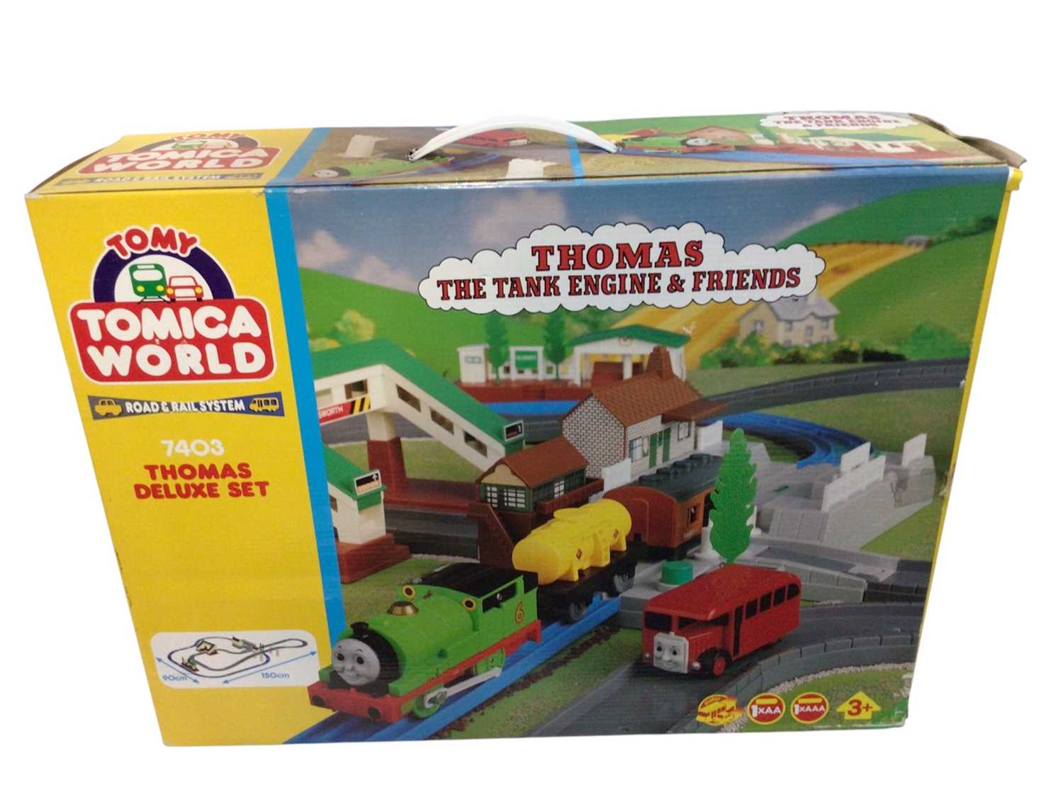 Lot 1966 - Tomy Thomas the Tank Engine & Friends deluxe set, boxed 7403, with other accessories and books (1 box)