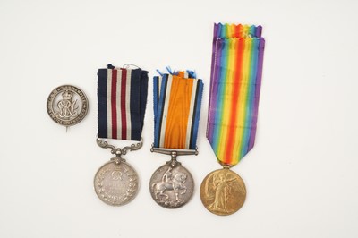 Lot 33 - First World War M.M. Gallantry group, comprising Military medal, named to 890054 GNR: S. A. CRAFT. A: 270 / BDE. R.F.A. - T.F., War and Victory medals, named to 502 A. BMBR. S. CRAFT. R.A.