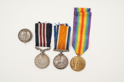 Lot 33 - First World War M.M. Gallantry group, comprising Military medal, named to 890054 GNR: S. A. CRAFT. A: 270 / BDE. R.F.A. - T.F., War and Victory medals, named to 502 A. BMBR. S. CRAFT. R.A.