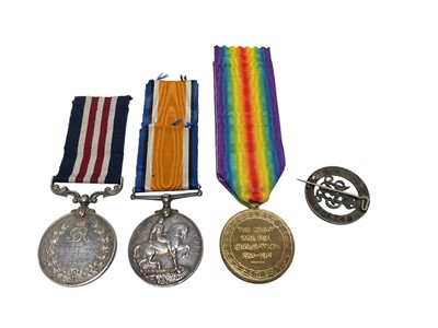 Lot 33 - First World War M.M. Gallantry group, comprising Military medal, named to 890054 GNR: S. A. CRAFT. A: 270 / BDE. R.F.A. - T.F., War and Victory medals, named to 502 A. BMBR. S. CRAFT. R.A.