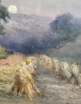 Lot 38 - Henry Whatley (1842-1901) large watercolour, Figures and cart at dusk, signed, 44 x 75cm, glazed gilt frame