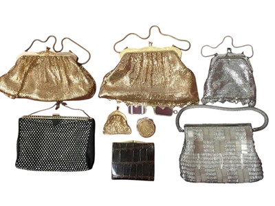 Lot 2139 - Group of vintage handbags including crocodile and lizard skin
