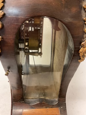 Lot 735 - 18th century French provincial bracket clock of shaped form, the case with ormolu decoration and mounts