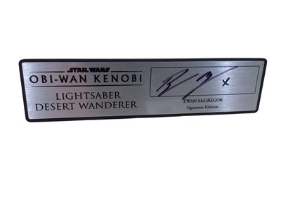 Lot 2 - Star Wars Ewan McGregor Signature Edition Obi-Wan Kenobi lightsaber hilt Desert Wanderer, in display case (1)