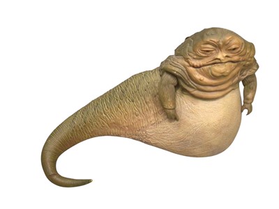Lot 352 - Star Wars Return of the Jedi Salacious B. Crumb Kowakian Monkey-Lizard signed D Brand 2021 & large scale Jabba (2)
