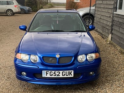 Lot 75 - 2002 MG ZS 180 2.5 V6 petrol, manual, hatchback, reg. no. FG52 GUK